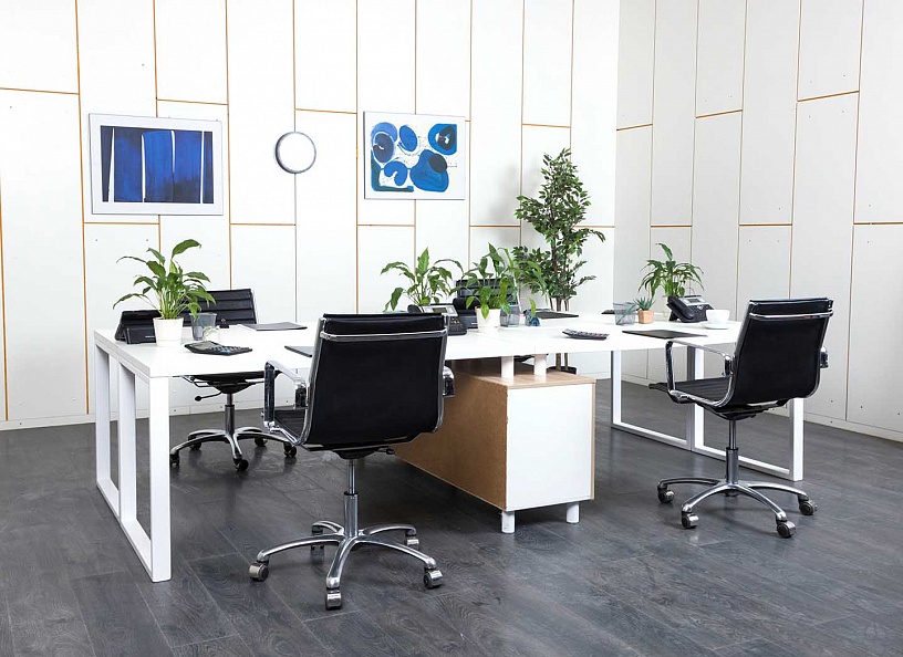 Комплект офисной мебели  3 000х1 600х720 ЛДСП Белый   (СППБК-13011уц)