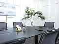 Офисный стол для переговоров Bene 2 600х1 350х780 МДФ Черный T-Meeting Австрия (СГПЧ-03112)