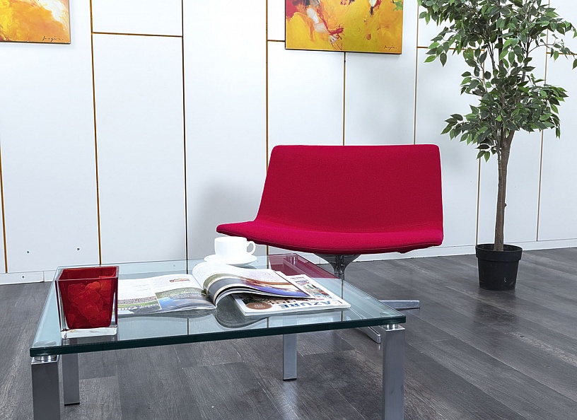 Мягкое кресло Arper  Ткань Красный Catifa 80  (УНТК-05053)