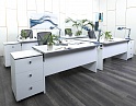 Купить Комплект офисной мебели стол с тумбой  1 500х1 200х760 ЛДСП Белый   (СПУБКл-02082)