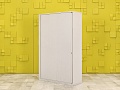 Шкаф для документов офисный  Steelcase ЛДСП Серый Франция  ШД1ДС2-27046
