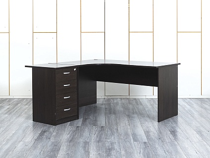 Комплект офисной мебели стол с тумбой  1 590х1 200х750 ЛДСП Венге   (СПУЕкл-18074)