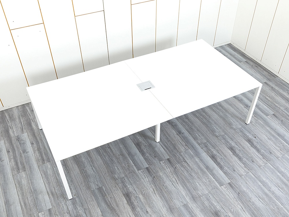 Офисный стол для переговоров Techo 2 800х1 400х750 ЛДСП Белый   (СГПБ1-08074)