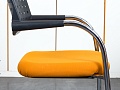Конференц кресло для переговорной  Оранжевый Ткань VITRA   (УДТО-07120)