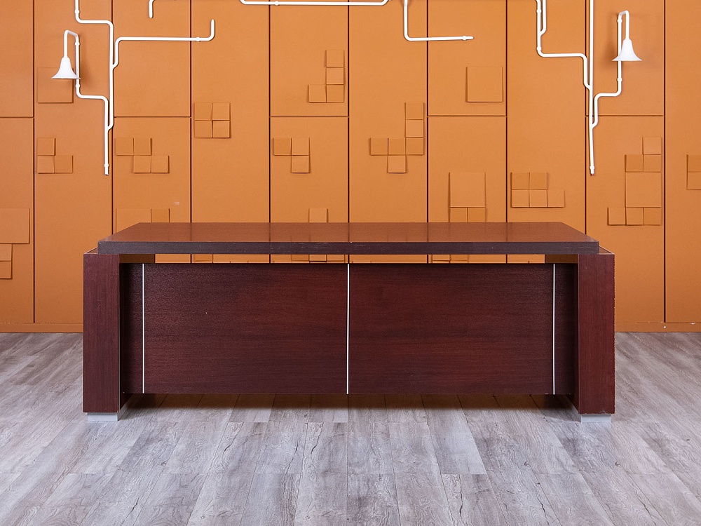 Стол для руководителя  2 120х900х720 ЛДСП Вишня   (СРПШ-05065)