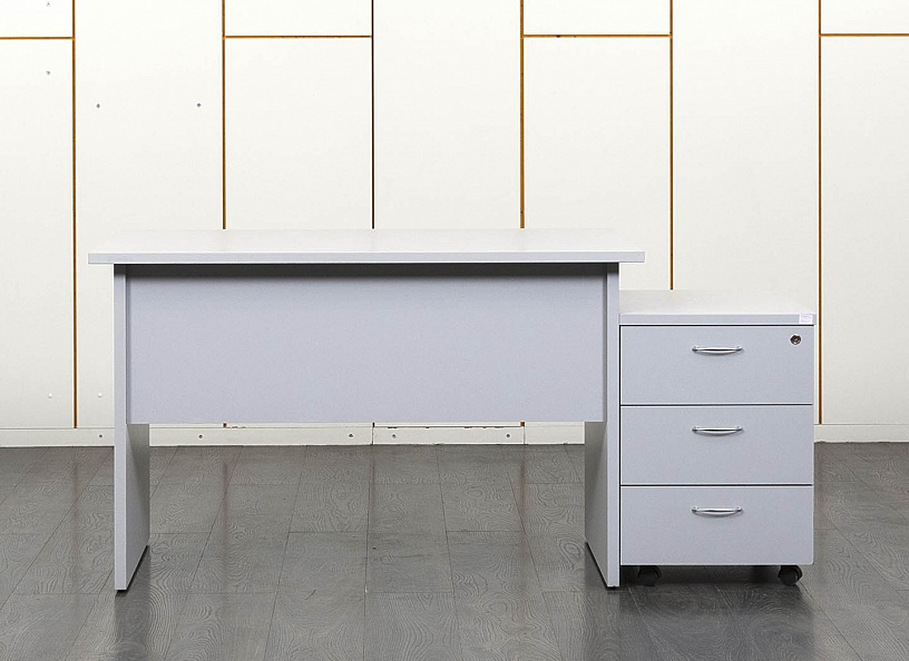 Комплект офисной мебели стол с тумбой  1 200х700х750 ЛДСП Серый   (СППСК1-16061)