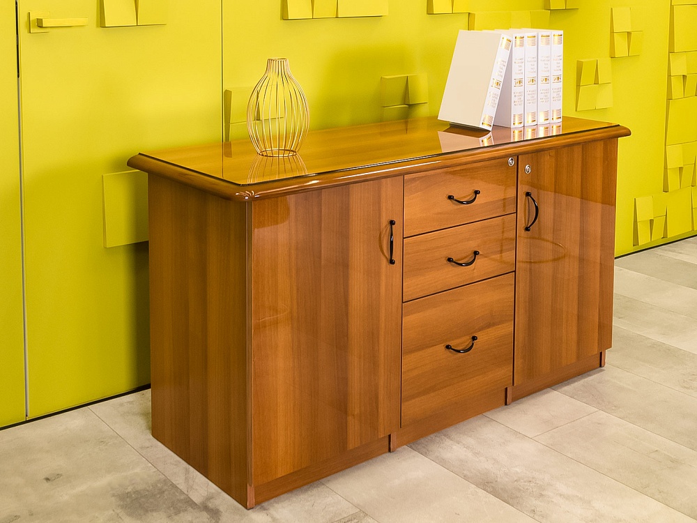 Офисный стол для переговоров CANNES Goodfurniture 1200x1200x760 МДФ Орех Италия_СГКХК-070524