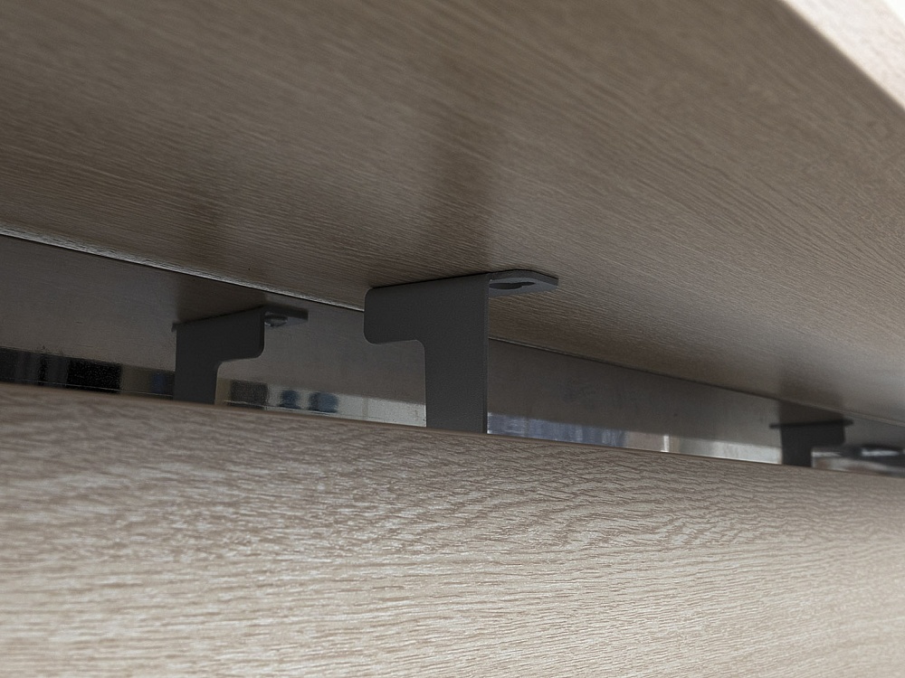 Стол для руководителя Sinetica 2 000х1 000х750 ЛДСП Зебрано   (СРПЗк-20034)