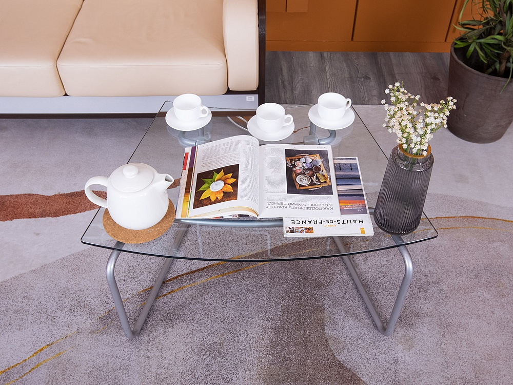 Журнальный столик Sitland  880х700х390 Стекло Прозрачный Path  (СЖПС-21025)