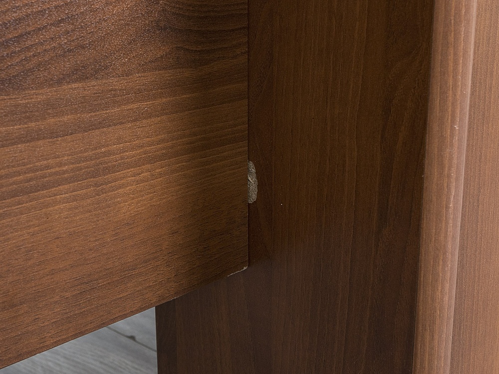 Стол для руководителя  2 450х900х760 ЛДСП Орех   (СРПХ-07084уц)