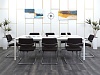 Офисный стол для переговоров Herman Miller 2 400х1 400х750 ЛДСП Белый   (СГПБ-02122)