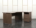 Купить Комплект офисной мебели стол с тумбой  1 600х1 100х750 ЛДСП Зебрано   (СПУЗКп-21041)