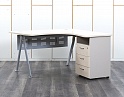 Купить Комплект офисной мебели стол с тумбой  1 400х1 400х740 ЛДСП Клен   (СПУВКп-30052)