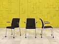 Конференц кресло для переговорной Reply Steelcase Ткань Чёрный Франция  КНТЧ-30016