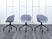 Конференц кресло для переговорной  Серый Ткань Herman Miller   (УНТС-28043)
