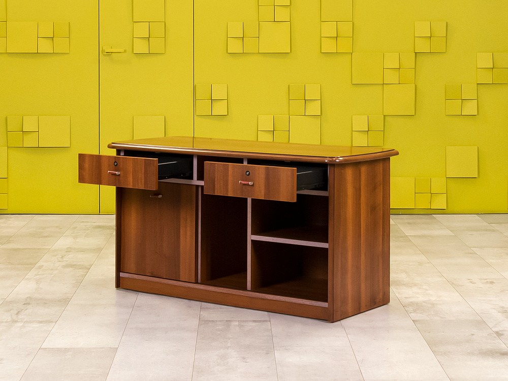 Тумба греденция  GOODFURNITURE CANNES 1250х540х655 МДФ Орех   Италия_ГРХ-141124