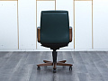 Офисное кресло руководителя  DAZATO Кожа Зеленый DICO WOOD B  (КРКЗ1-20023)