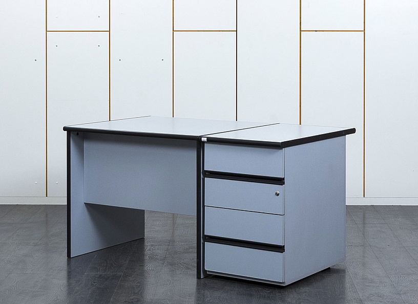 Комплект офисной мебели стол с тумбой  900х800х720 ЛДСП Серый   (СППСК-28091)
