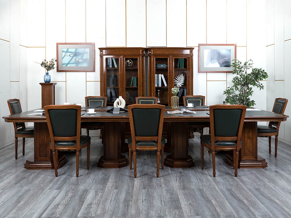 Офисный стол для переговоров Art&amp;amp;Moble 3 860х1 860х760 Массив Орех   (СГПЗ1к-19024)