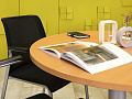 Офисный стол для переговоров Steelcase ЛДСП Ольха Германия  СГОЛ2-04026