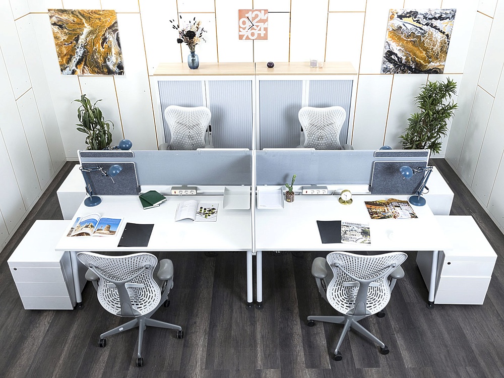 Комплект офисной мебели Herman Miller 3 200х1 650х1 180 ЛДСП Белый   (КОМБ1-13112)