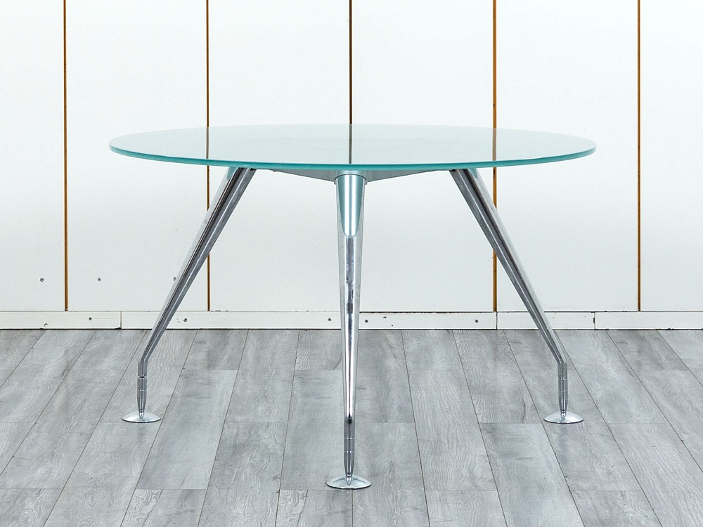 Офисный стол для переговоров  1 200х1 200х715 Стекло Прозрачный ENOSI EVO  (СГКС-04104)