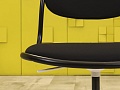 Офисное кресло для персонала на колесах IKEA Ткань Чёрный Швеция  КПТЧ-22076