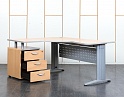Купить Комплект офисной мебели стол с тумбой  1 600х1 600х750 ЛДСП Ольха   (СПУЛКл-11120)