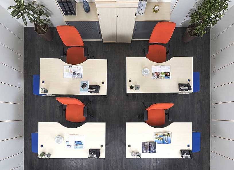 Комплект офисной мебели стол с тумбой ORGSPACE 1 500х800х750 ЛДСП Клен   (КОМВ-15061)