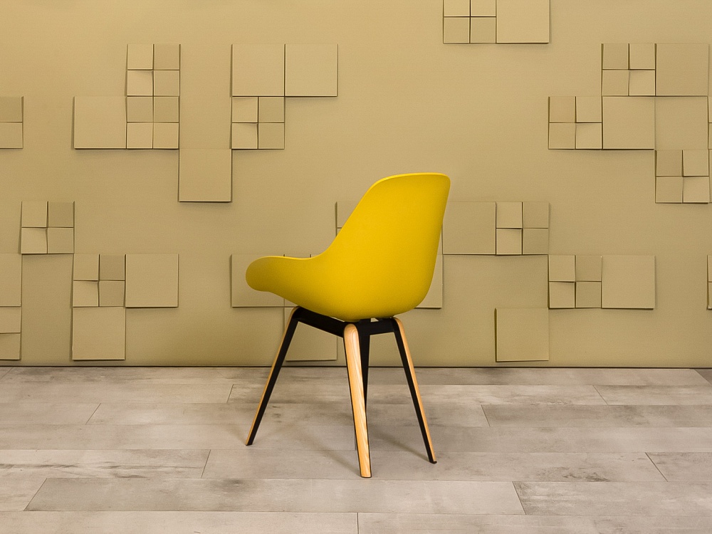 Офисный стул  Kubikoff Пластик Жёлтый Италия  УНПЗ-04026