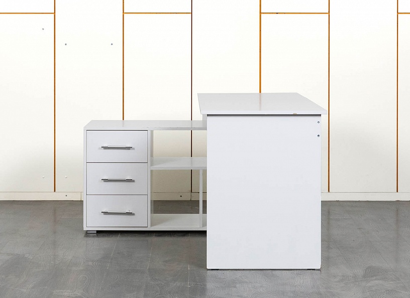 Комплект офисной мебели стол с тумбой  1 400х1 200х760 ЛДСП Белый   (СПУБл-22021)