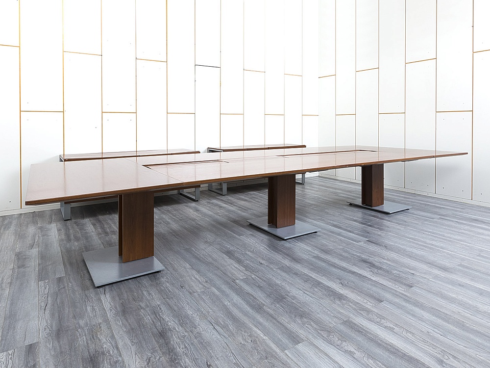 Офисный стол для переговоров Bene 4 270х1 520х740 Шпон Орех   (СГПХ-12123)