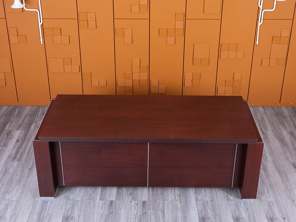 Стол для руководителя  2 120х900х720 ЛДСП Вишня   (СРПШ-05065)