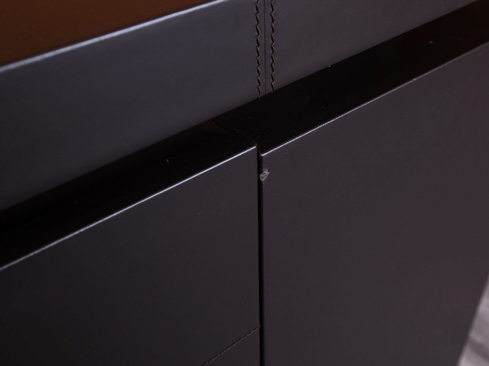 Кабинет руководителя UFFIX 2 200х2 485х760 Кожа Коричневый The Element  (КРК-22104)