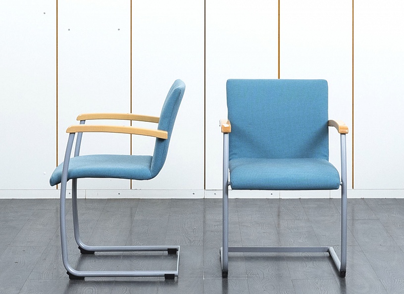 Конференц кресло для переговорной  Синий Ткань Bene Bug  (УДТН-06101)
