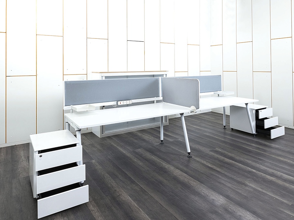 Комплект офисной мебели Herman Miller 3 200х880х1 180 ЛДСП Белый   (КОМБ2-13112)
