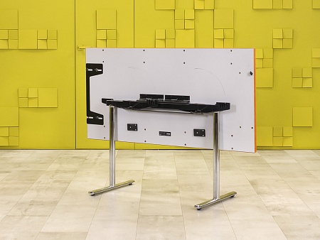 Офисный стол прямой 1400x700 ЛДСП Ольха Импорт_СППЛ1-060823