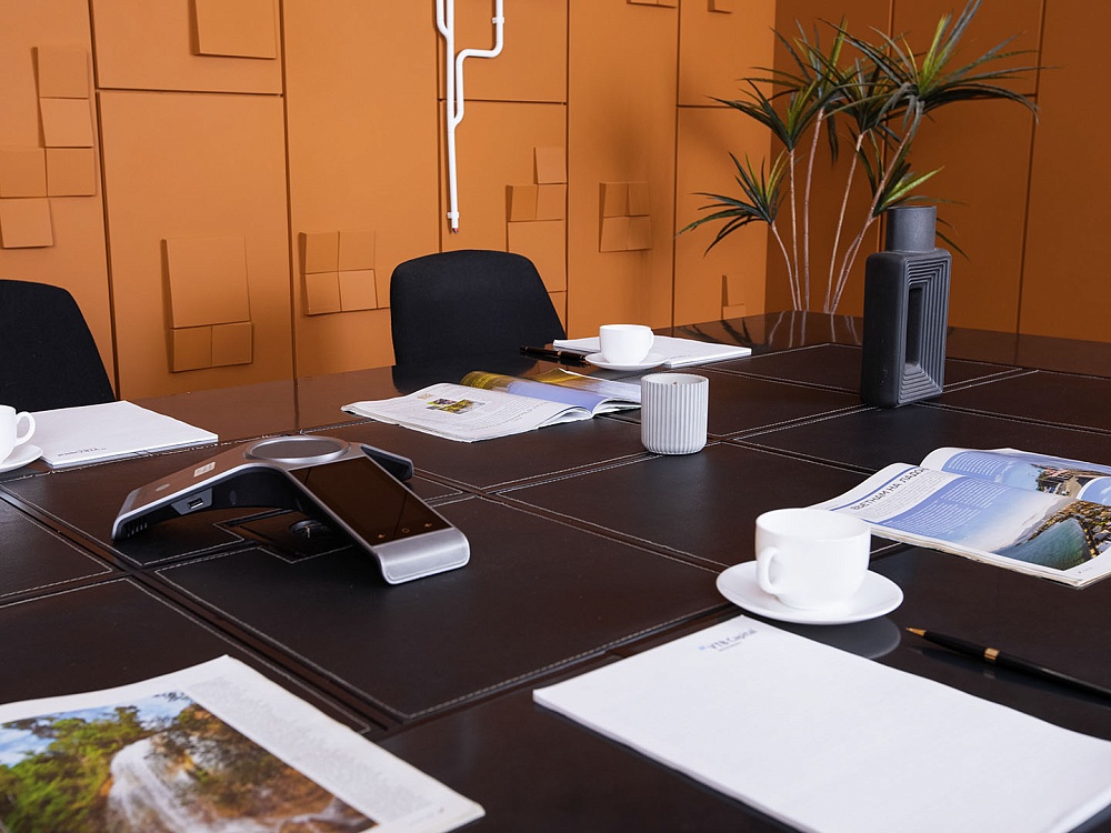 Офисный стол для переговоров  3 400х1 490х750 ЛДСП Зеленый   (СГПЗ-18073)