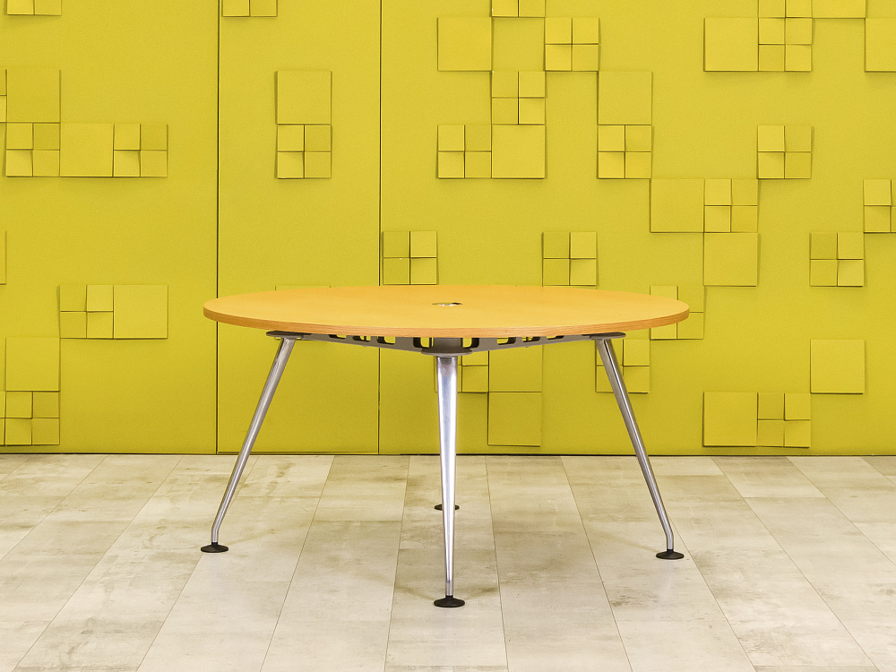 Офисный стол для переговоров Steelcase ЛДСП Ольха Германия  СГОЛ3-04026