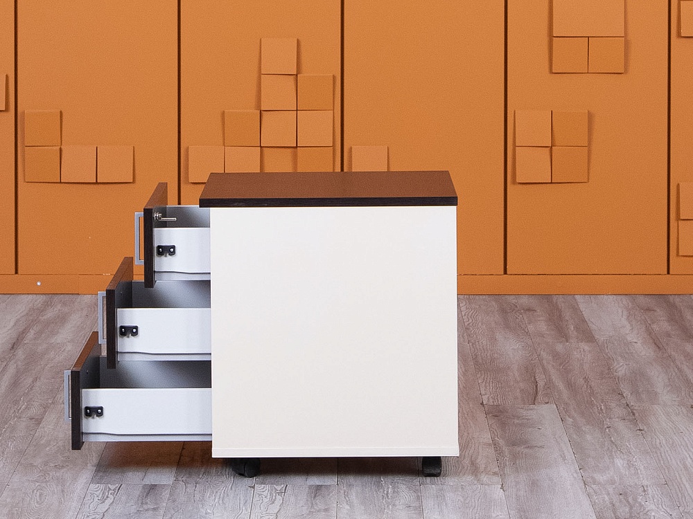 Офисная тумба выкатная  410х500х550 ЛДСП Венге   (ТВ3ЯЕ-23075)