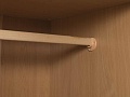 Шкаф для одежды 800х620х1 990 ЛДСП Бук    (ШГ2ДВ-18061)
