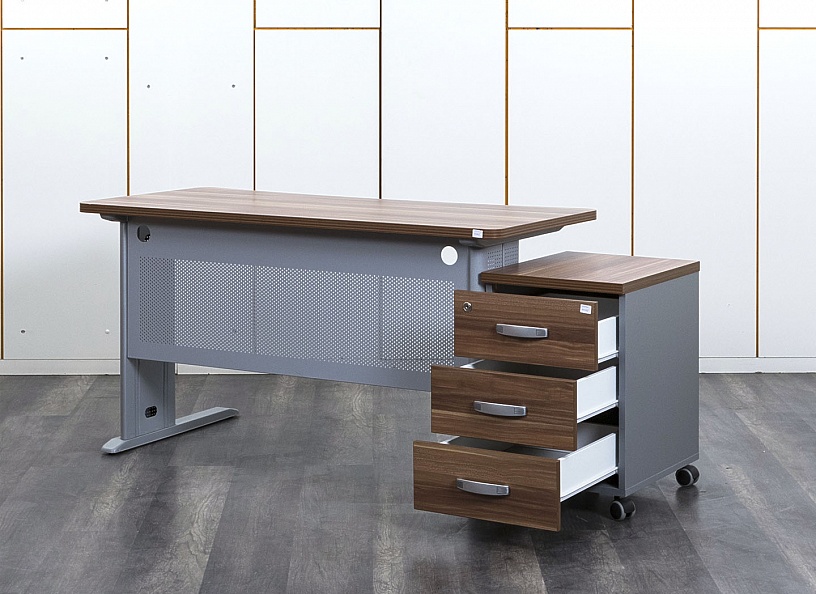 Комплект офисной мебели стол с тумбой Berlin 1 400х650х740 ЛДСП Дуб шамони   (СППЗК-04112)