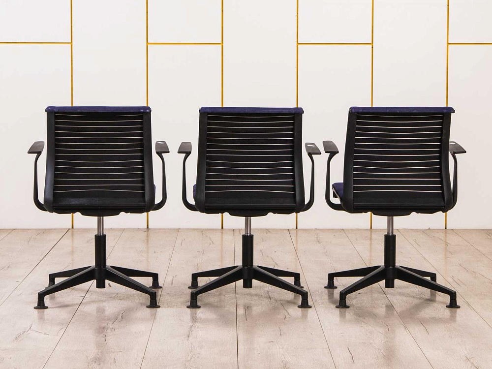 Конференц кресло для переговорной  Синий Ткань SteelCase   (УНТН-12128)