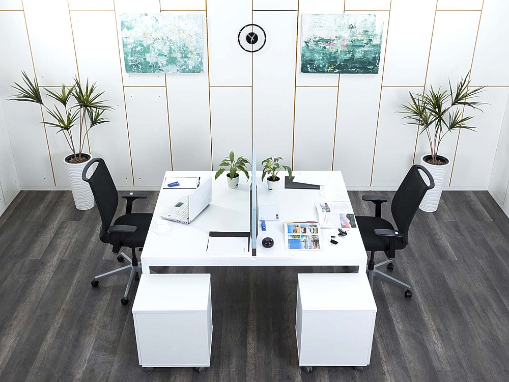 Комплект офисной мебели Herman Miller 1 400х1 630х1 150 ЛДСП Белый   (КОМБ-02122)