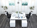 Комплект офисной мебели Herman Miller 1 400х1 630х1 150 ЛДСП Белый   (КОМБ-02122)