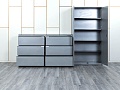 Комплект офисной мебели Herman Miller 3 200х1 800х1 000 ЛДСП Орех   (КОМХ-17082)