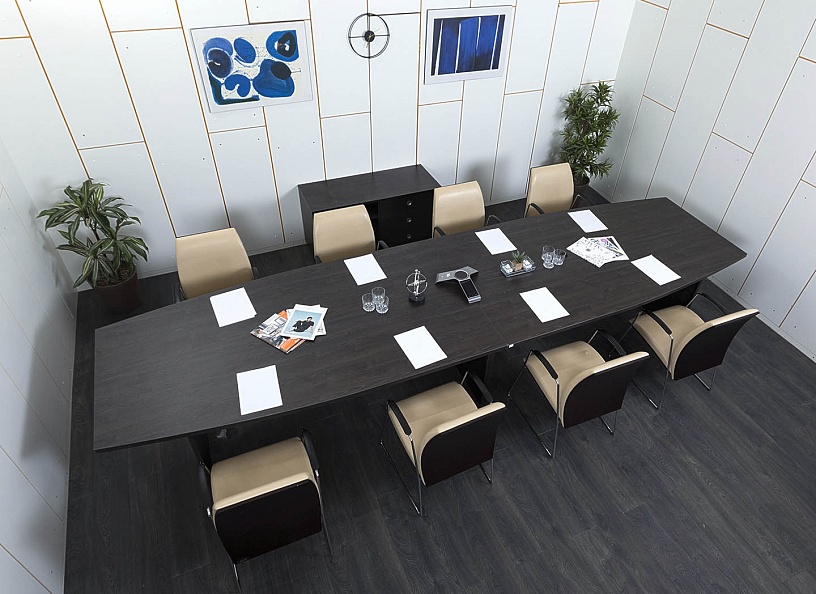 Офисный стол для переговоров  4 450х1 200х760 ЛДСП Венге   (СГПЕ-12101)