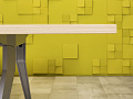 Офисный стол для переговоров Steelcase ЛДСП Зебрано Франция  СГПЗ2-04026