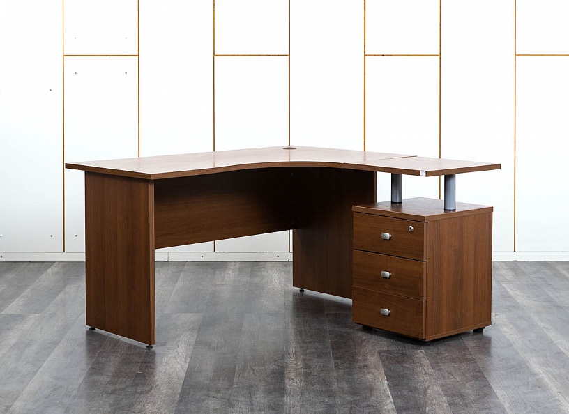 Комплект офисной мебели стол с тумбой  1 400х900х750 ЛДСП Вишня   (СПУШКп-13013)