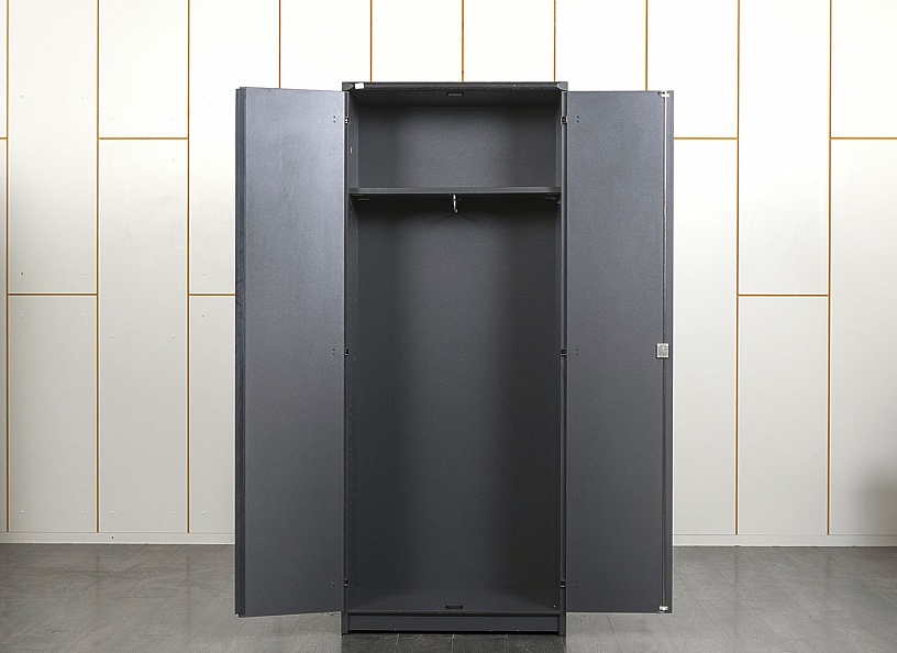Шкаф для одежды 800х610х1 980 ЛДСП Черный    (ШГ2ДЧ-22061)